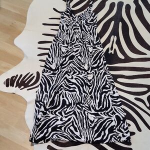 Zebra Print Maxi Dress